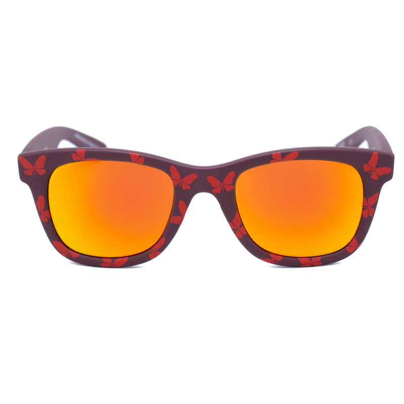 Okulary ITALIA INDEPENDENT 0090T-FLW-053. Okulary przeciwsłoneczne, Kolor czerwony brązowy. Kobieta.