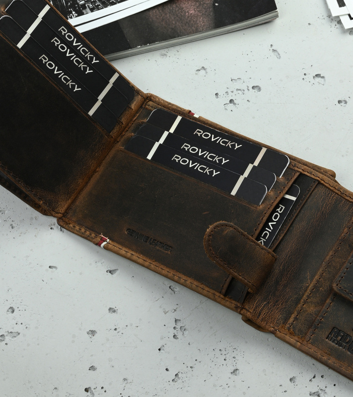 Skórzany męski portfel Cedar N992A-H