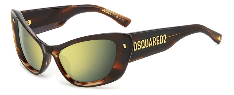 Okulary DSQUARED2 D2-0118-S-EX4. Okulary przeciwsłoneczne, Kolor brązowy. Kobieta.