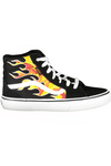 VANS Trampki za Kostkę Unisex Płomienie Wysokie Sznurowane Biała Podeszwa