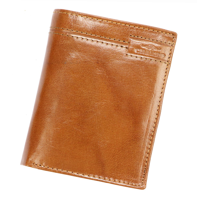 Charro Męski duży portfel skóra naturalna rozbudowany pionowy składany