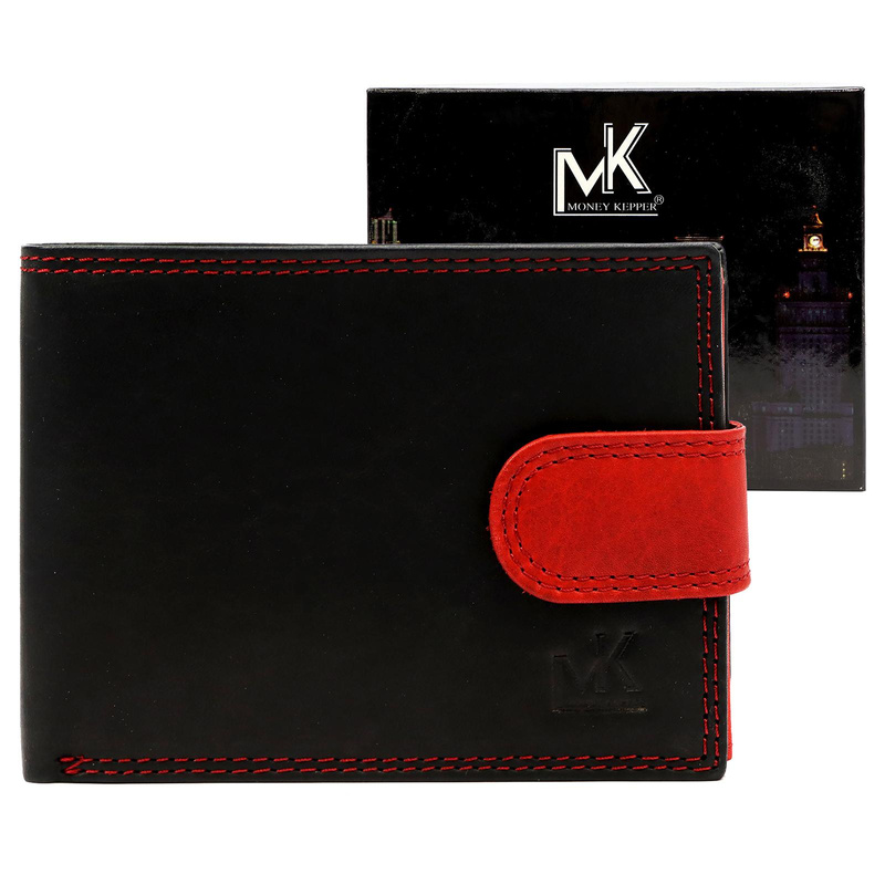 Skórzany męski portfel Money Kepper CNM 5600B RFID