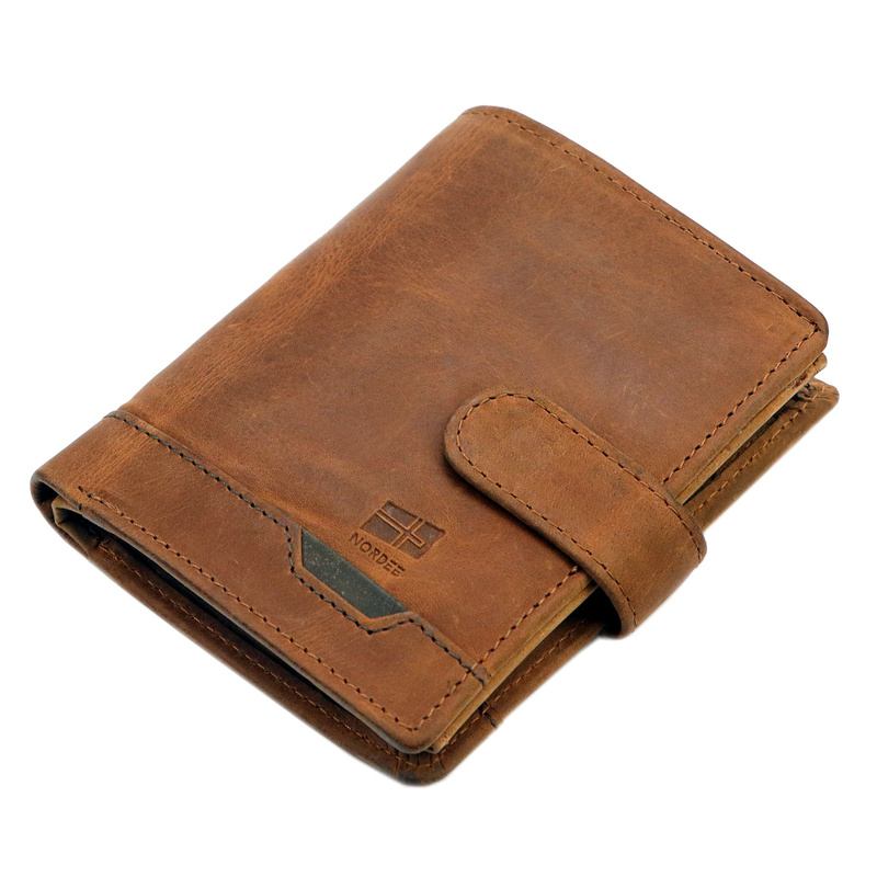 Skórzany męski portfel Nordee HJORT N4L