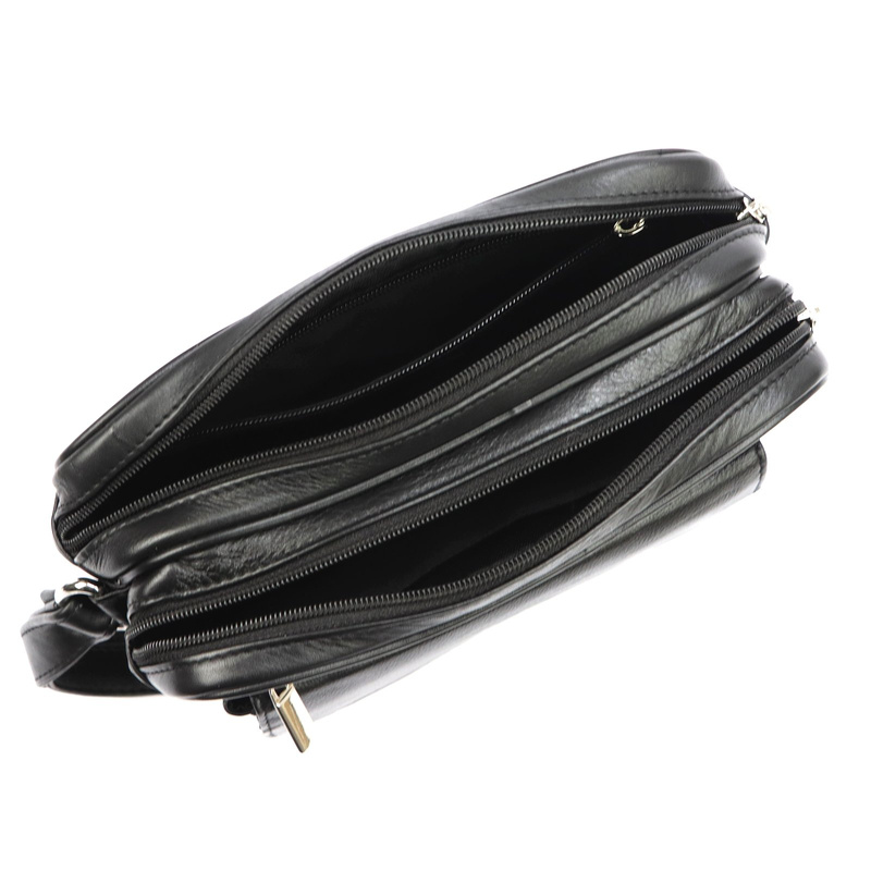 Nordee męska saszetka skóra naturalna torba do ręki z kieszeniami