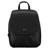 Czarny, miejski plecak damski ze skóry ekologicznej - Rovicky