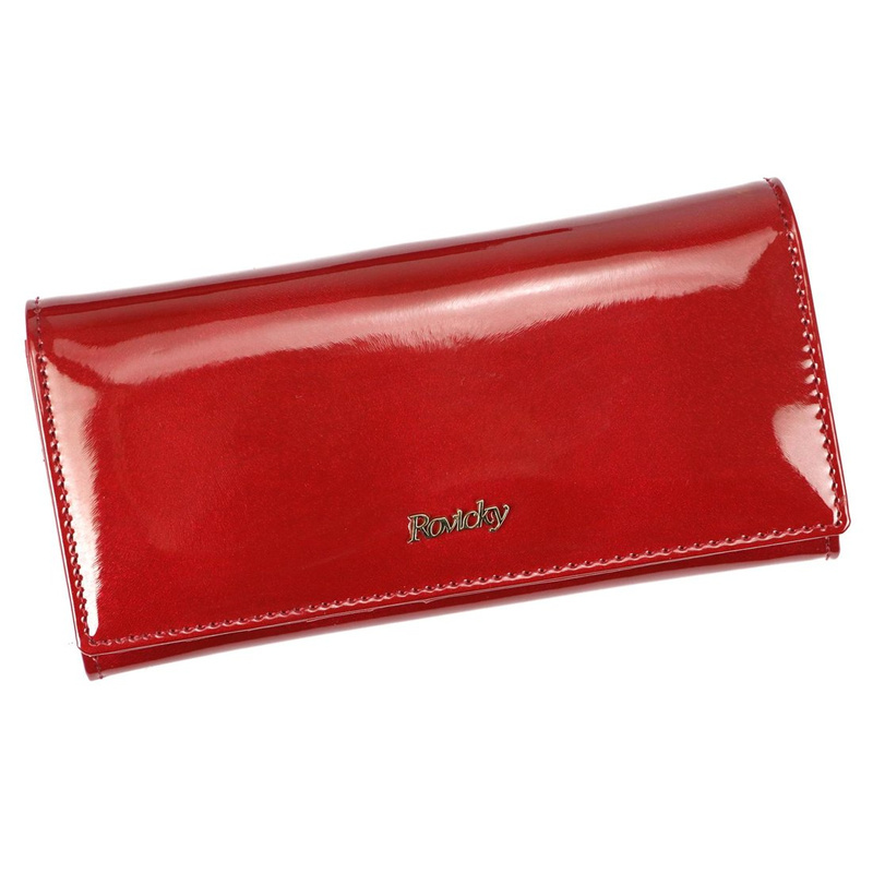 Skórzany damski portfel Rovicky 8802-MIRN RFID