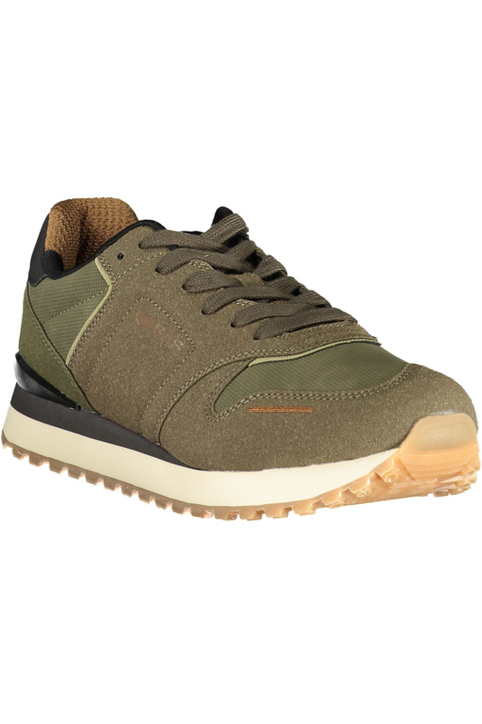 Brązowe sneakersy męskie GAS Gam 623600 – czarne detale