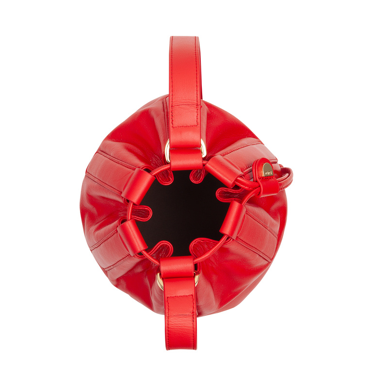 Damska listonoszka typu worek skórzana na ramię z wyjmowanym etui DuDu