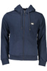 BLUZA MĘSKA CAVALLI CLASS Z ZAMKIEM NIEBIESKA