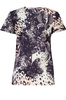 T-SHIRT DAMSKI Z KRÓTKIM RĘKAWEM KLASY CAVALLI CZARNA