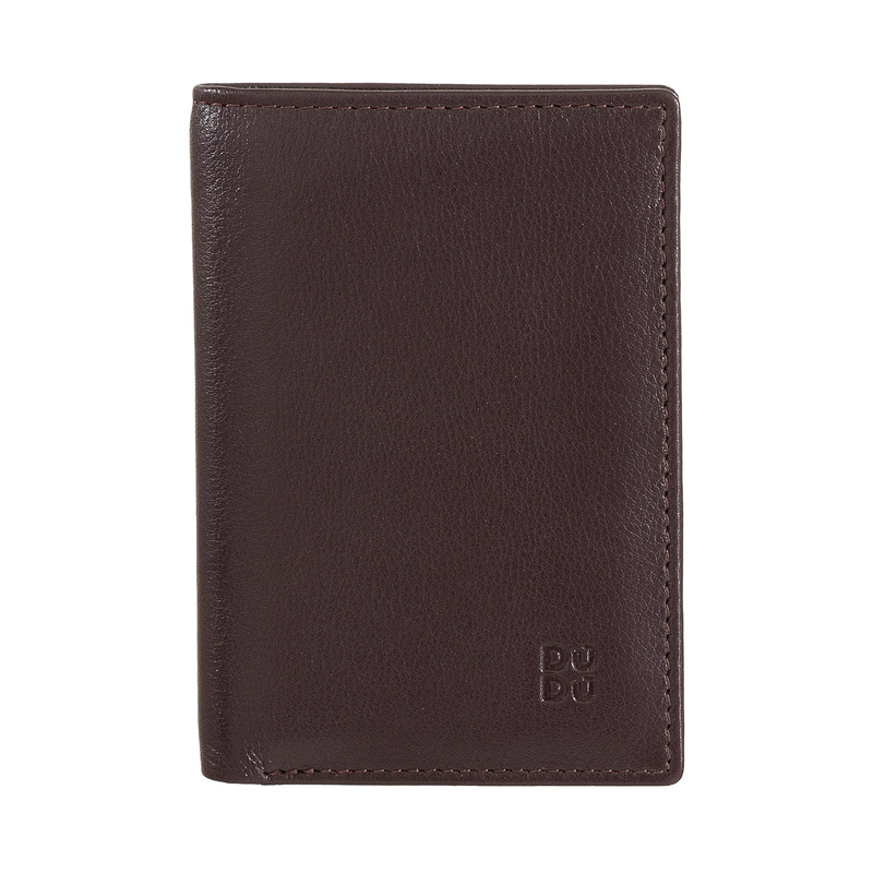 DuDu duży portfel męski etui na karty skóra naturalna składany