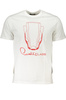 T-SHIRT MĘSKI Z KRÓTKIM RĘKAWEM KLASY CAVALLI BIAŁY