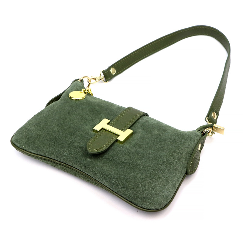 Luka Damska listonoszka torebka przez ramię ze skóry naturalnej kieszeń