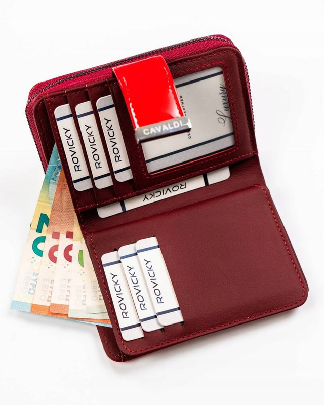 Damska kompaktowa portmonetka 4U Cavaldi z RFID