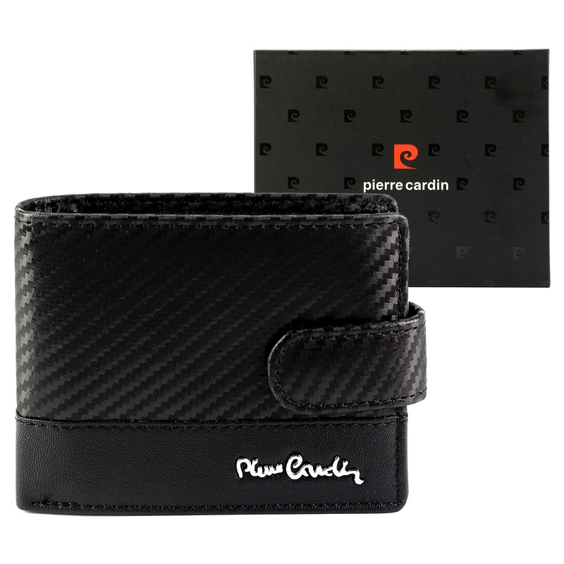 Praktyczny i pojemny Skórzany męski portfel rozbudowany od Pierre Cardin