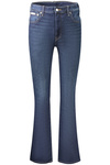 Niebieskie jeansy damskie Calvin Klein Skinny Boot