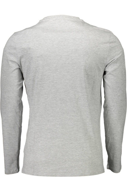 GUESS JEANS T-SHIRT Z DŁUGIM RĘKAWEM SZARY MĘSKI