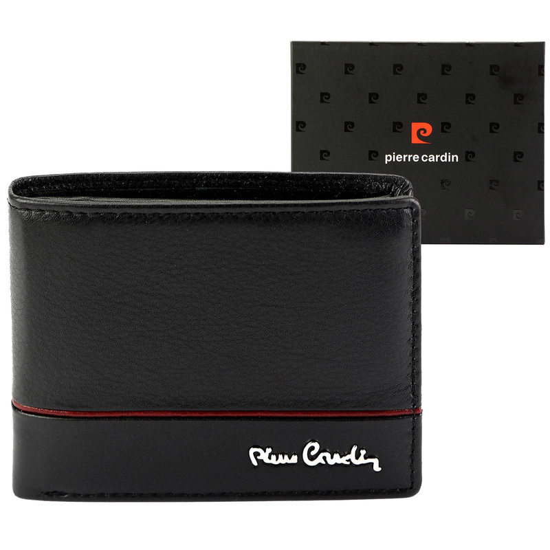 Stylowy Skórzany męski portfel Pierre Cardin RFID