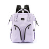 Praktyczny plecak typu mommy bag w fioletowym kolorze - Himawari
