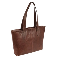 Damska skórzana elegancka shopperbag na ramię 