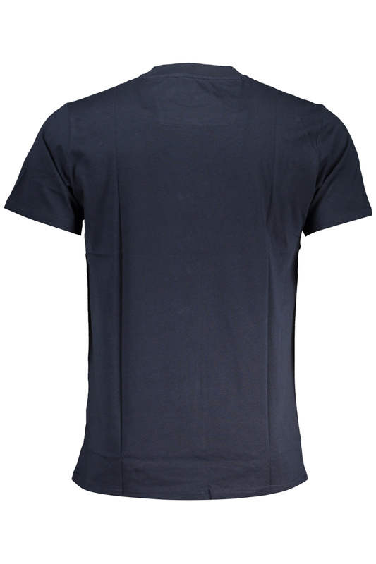 NIEBIESKI T-SHIRT MĘSKI Z KRÓTKIM RĘKAWEM KLASY CAVALLI