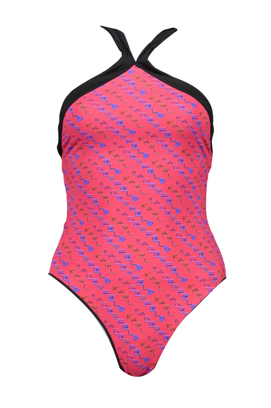 KARL LAGERFELD BEACHWEAR JEDNOCZĘŚCIOWY KOSTIUM KĄPIELOWY DAMSKI CZERWONY