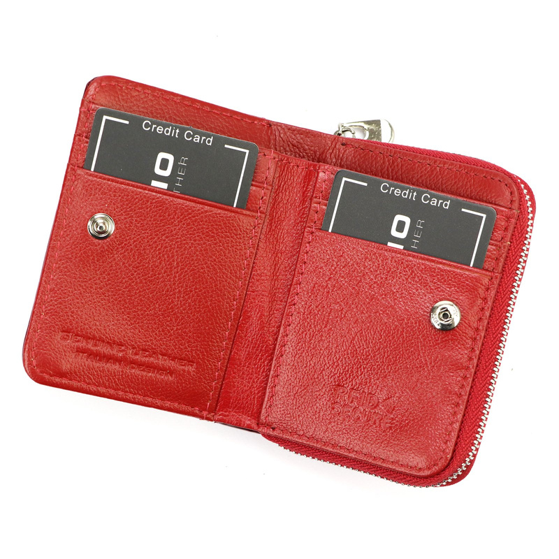 Zgrabny damski portfel skórzany stylowy Gregorio