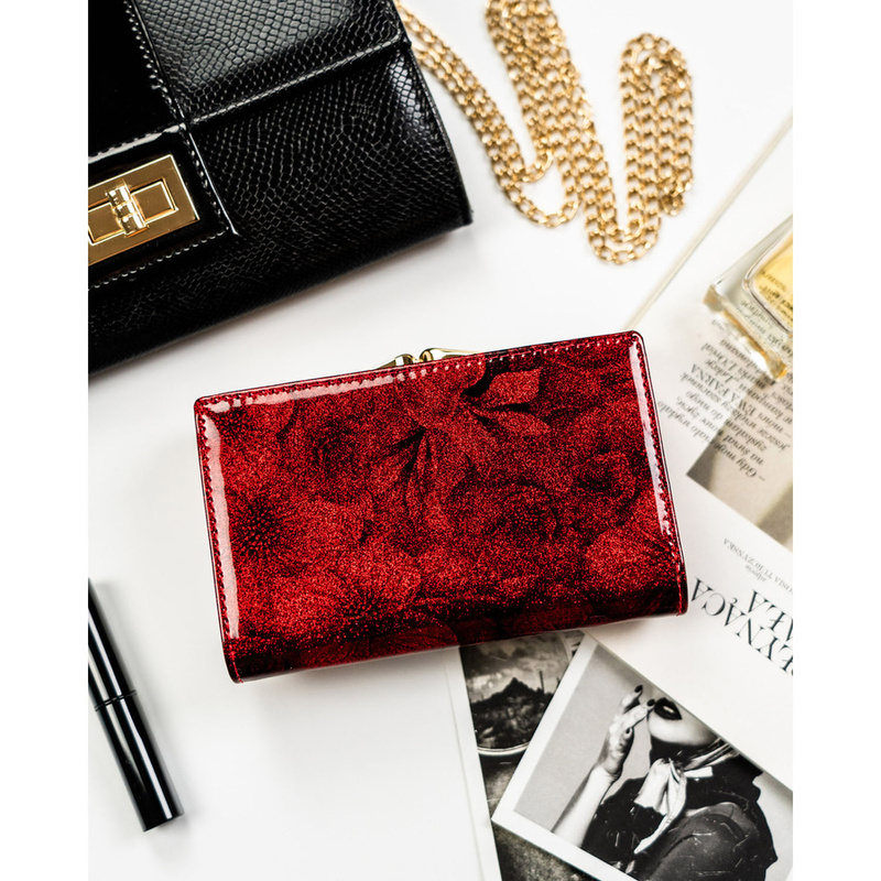 skóra naturalna + Damski portfel ze skóry ekologicznej Peterson PTN PS108-FDS