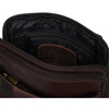 Skórzana torba męska crossbody w brązowym kolorze - Peterson