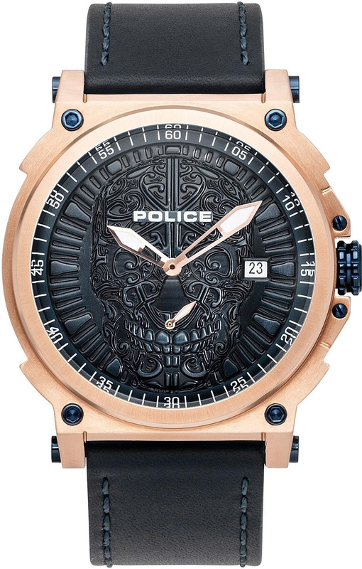 Zegarek POLICE PL15728JSR.03. Kwarcowy, Kolor czarny. Mężczyzna.