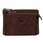 Małe Skórzane zapinane etui do kluczy damskie z kieszeniami EL FORREST