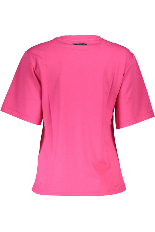 DAMSKI T-SHIRT Z KRÓTKIM RĘKAWEM CAVALLI CLASS RÓŻOWY