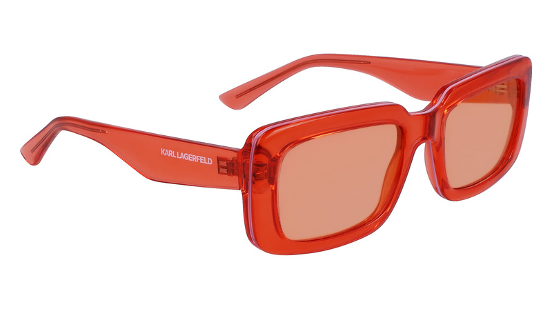 Okulary KARL LAGERFELD KL6101S-800. Okulary przeciwsłoneczne, Kolor pomarańczowy. Unisex.