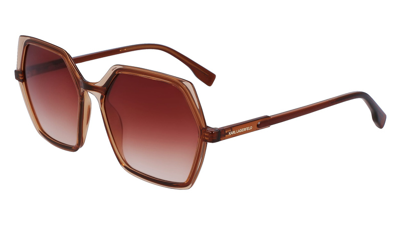 Okulary KARL LAGERFELD KL6083S-246. Okulary przeciwsłoneczne, Kolor brązowy. Kobieta.
