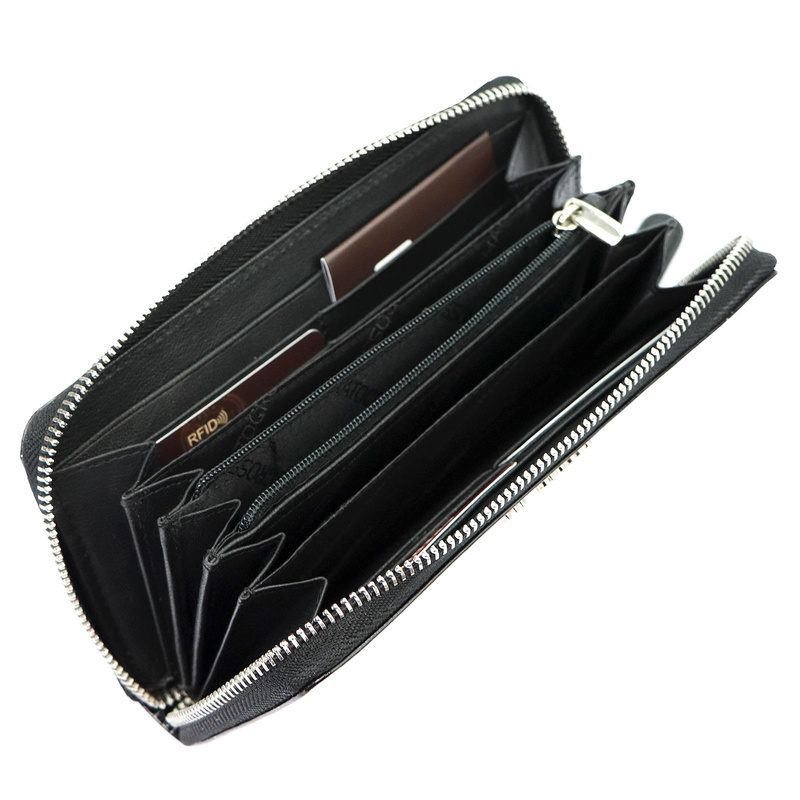 Mato Grosso duży portfel damski skóra naturalna portmonetka pojemna RFID