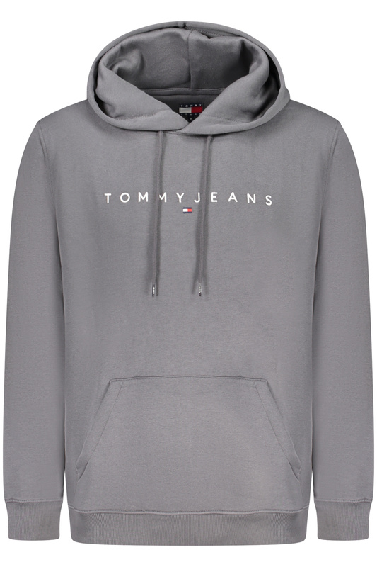TOMMY HILFIGER MĘSKA BLUZA Z ROZPINANYM NA ZAMEK SZARA