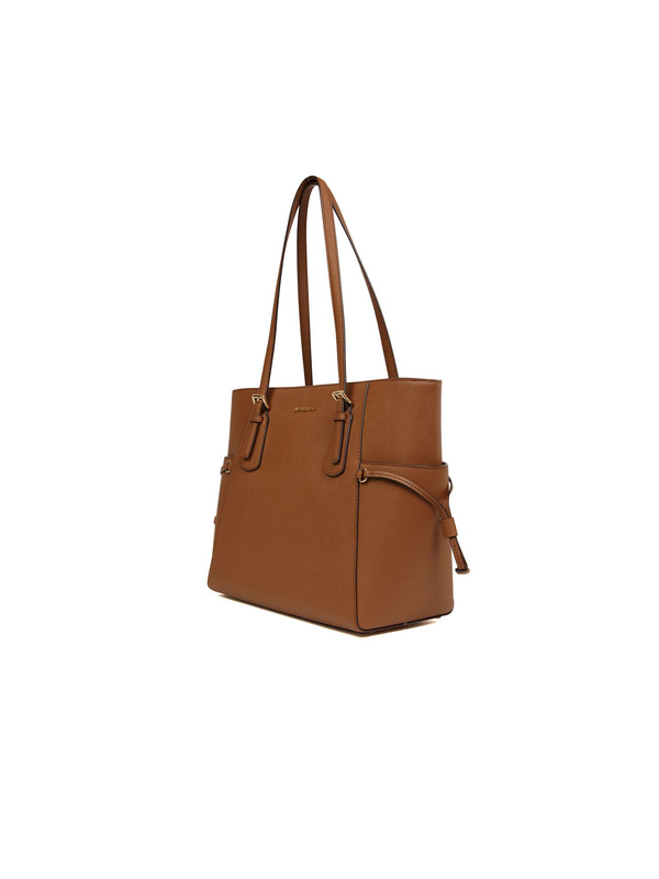 Koniakowa skórzana torebka shopper Michael Kors 35S5GV6T7L