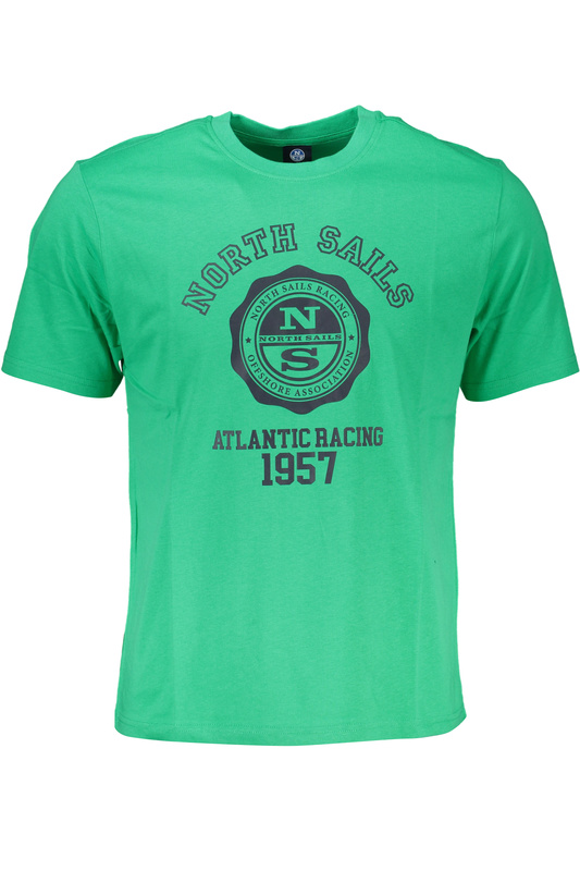 ZIELONY MĘSKI T-SHIRT Z KRÓTKIM RĘKAWEM NORTH SAILS
