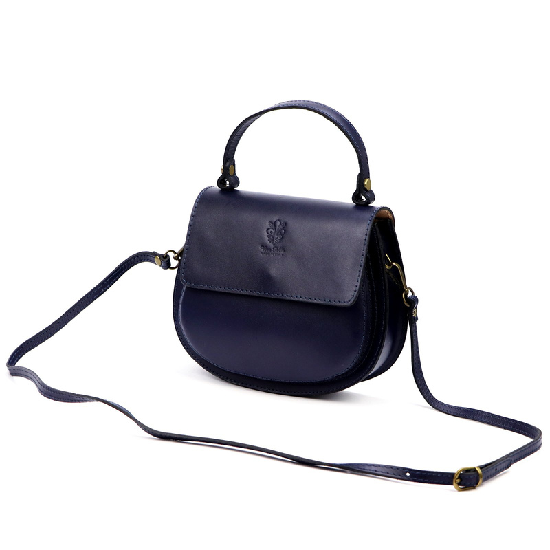 Zaokrąglona Listonoszka skórzana elegancka torebka na ramię Gregorio