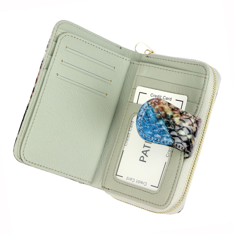 PATRIZIA damski portfel skóra naturalna pionowa portmonetka system RFID