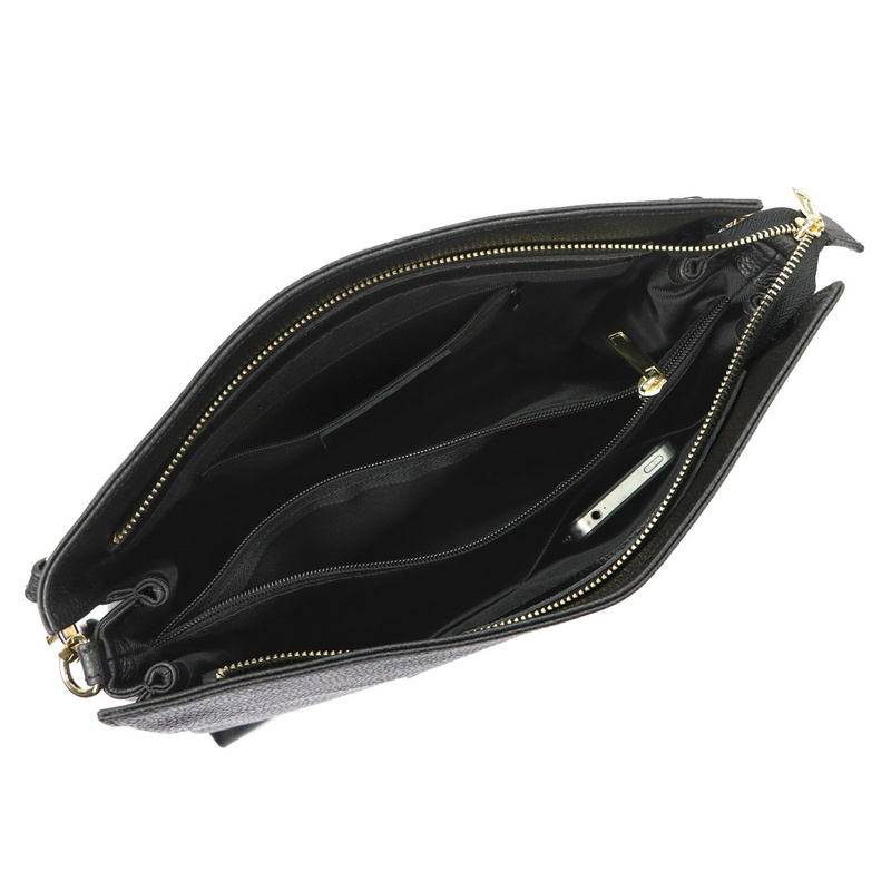 Luka damska torebka na ramię skóra naturalna listonoszka 2 komory organizer