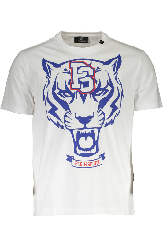 KOSZULKA Z KR�TKIM R�KAWEM PLEIN SPORT M�SKA BIA�A