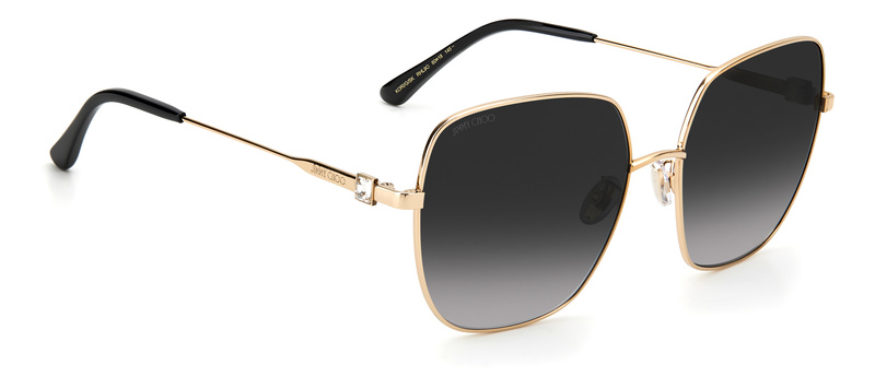 Okulary JIMMY CHOO KORIGSKRHL9O. Okulary przeciwsłoneczne, Kolor czarny złoty. Kobieta.
