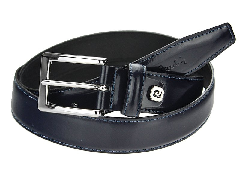 Pierre Cardin męski pasek do spodni skóra naturalna klasyczna klamra