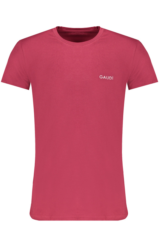 CZERWONY T-SHIRT MĘSKI Z KRÓTKIM RĘKAWEM GAUDÌ