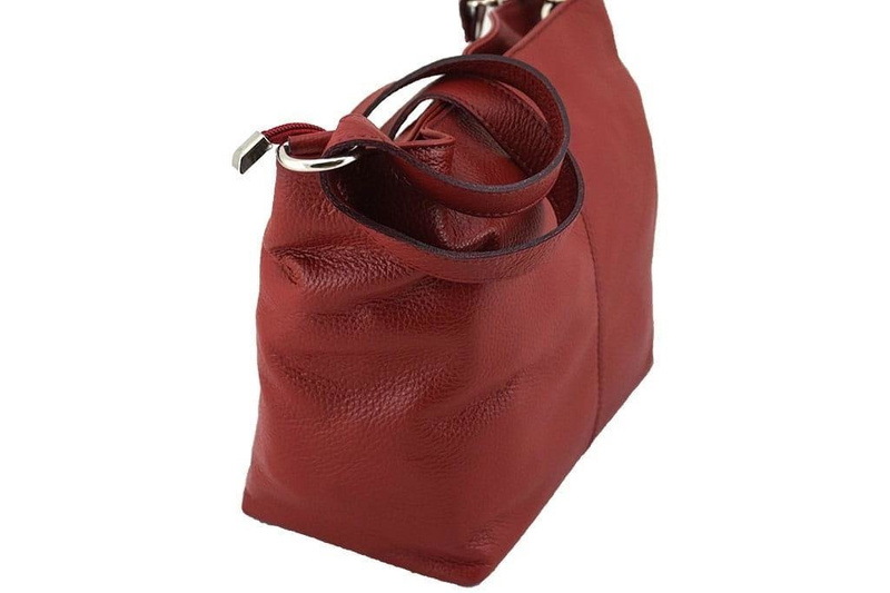 Listonoszka damska skórzana - Barberini's - Granatowa