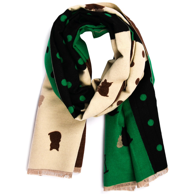 Patchwork Szalik damski duży bawełniany szal niepowtarzalny XA-3-3