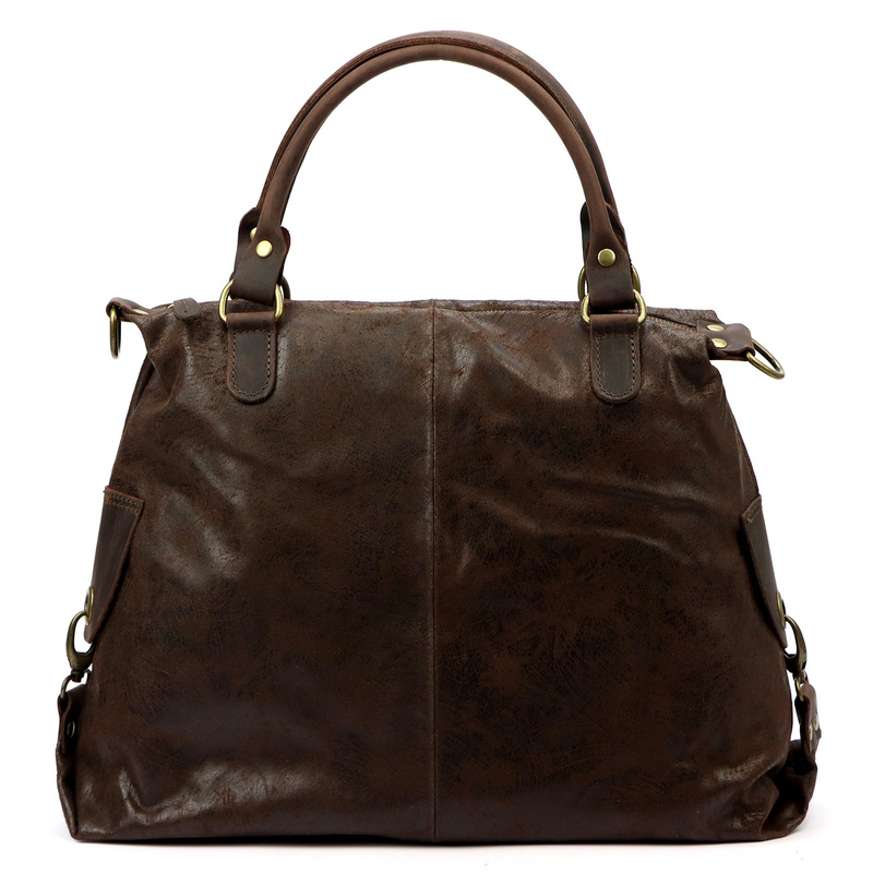 Luka Damska torebka do ręki kuferek skóra naturalna z paskiem dopinanym