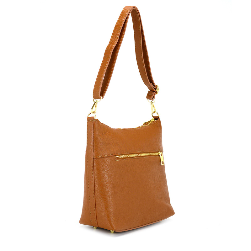 MiaMore damska listonoszka skóra naturalna torba na ramię z kieszeniami