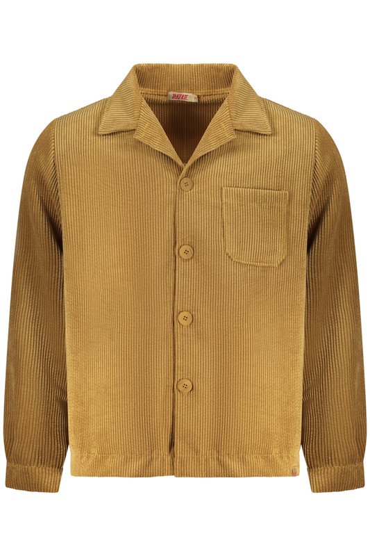 MĘSKA BRĄZOWA KOSZULKA Z DŁUGIM RĘKAWEM